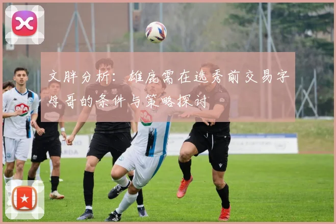 文胖分析：雄鹿需在选秀前交易字母哥的条件与策略探讨